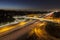 San Diego 405 Freeway at Sunset Blvd in Los Angeles