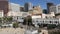 SAN DIEGO, CALIFORNIA USA - 13 FEB 2020: Metropolis urban skyline of downtown. From above aerial view from Horton Plaza, various