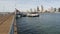 SAN DIEGO, CALIFORNIA USA - 30 JAN 2020: Silvergate passenger ferry boat near pier, Coronado island landing, Flagship