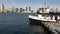 SAN DIEGO, CALIFORNIA USA - 30 JAN 2020: Silvergate passenger ferry boat near pier, Coronado island landing, Flagship