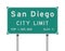 San Diego City Limit road sign