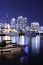 San Diego harbor at night