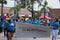 SAN DIEGO - JULY 15: Unidentified men and women march for Wells Fargo in the LGBT Pride Parade.