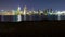 San Diego Night Skyline from Coronado Beach Time Lapse California USA Tilt Up