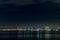 San diego night view cityscape