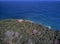 San Emeterio Lighthouse, Coastline Landscape in the surroundings of Ribadedeva, Asturias, Spain