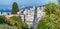 San Francisco aerial skyline from Russian Hill in summer season