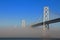 San Francisco Bay Bridge Misted Over