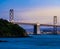 San Francisco Bay bridge sunset