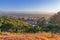 San francisco bay view on mountain in sunset , San francisco, California, USA