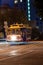 San Francisco cable car at night