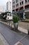 San Francisco Cable Cars with a tourists going down on the street