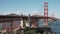 SAN FRANCISCO, - CIRCA NOVEMBER, 2017: Golden Gate bridge in daytime pan