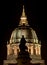 San Francisco City Hall at Night with Pioneer Monument Silhouette