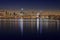 San Francisco City Skyline in Holiday Lights and Spirit