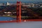 San francisco cityscape and golden gate bridge