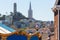 San Francisco Coit Tower from fairground California