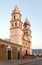 The san francisco de campeche cathedral in the evening light, mexico