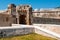 San Francisco de Campeche, Mexico: Old fortress wall and entrance to the historic center. Land gate Puerta de Tierra