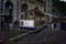 San Francisco: a driver turns a cable car