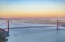 San Francisco Golden Gate bridge in late afternoon light