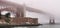 San Francisco Golden Gate Bridge shrouded by fog