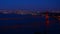 San Francisco Golden Gate Bridge Time Lapse Sunset to Night Pan Right California USA