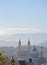 San Francisco, Saint Ignatius Church, mist, fog, California, United States of America, Usa