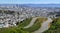 San Francisco seen since the Hights of Twin Peaks