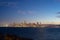 San Francisco Skyline at Dawn showing the full Skyline