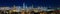 San Francisco skyline night panorama with city lights, the Bay B