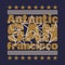 San-francisco t-shirts, T-shirt inscription, typography graphic