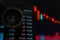 SAN FRANCISCO, US - 9 May 2019: A Graph of Decreasing Trend of ETC Ethereum Classic Cryptocurrency. The Illustration of Red