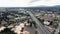 San Francisco, USA. Aerial panoramic view of a wide route with heavy traffic