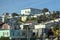 San francisco,USA-December 13,2018:Modern village on mountain is beautiful at San francisco,USA