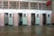 San Francisco, USA - Feb 3, 2022: Alcatraz isolation cells on ground level. Those cells gained notoriety as a