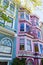 San Francisco Victorian houses in Haight Ashbury California