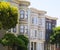 San Francisco Victorian houses in Pacific Heights California