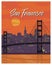 San Francisco vintage poster travel