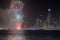 San Francisco waterfront with New Year`s Eve 2020 Fireworks