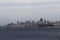 San Franciso City Skyline From Across The Bay In Marin