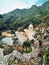 San Fruttuoso Abbey panorama, Liguria, Portofino, Italy