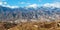 San Gabriel Mountains landscape scenery panorama near Los Angeles in California, United States