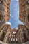 San galgano church with no roof in tuscany