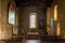 SAN GIMIGNANO,ITALY - SEPTEMBER 21,2018 - View at the interior of Church of San Bartolo in San Gimignano.San Gimignano is a small