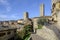 San gimignano, siena, tuscany, italy, europe, foreshortening