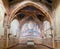 San Gimignano. Tuscany. Italy. Frescoes in the church of San Lorenzo in Ponte by Cenni di Francesco Ser Cenni