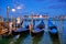 San Giorgio Maggiore Church with full moon. Venice, Italy