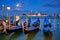 San Giorgio Maggiore Church with full moon. Venice, Italy