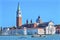 San Giorgio Maggiore Church Grand Canal Boats Venice Italy